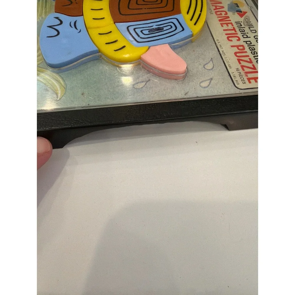 Vintage Child Guidance Magnetic Puzzle Turtle No 907 Questor 16 Piece USA Made